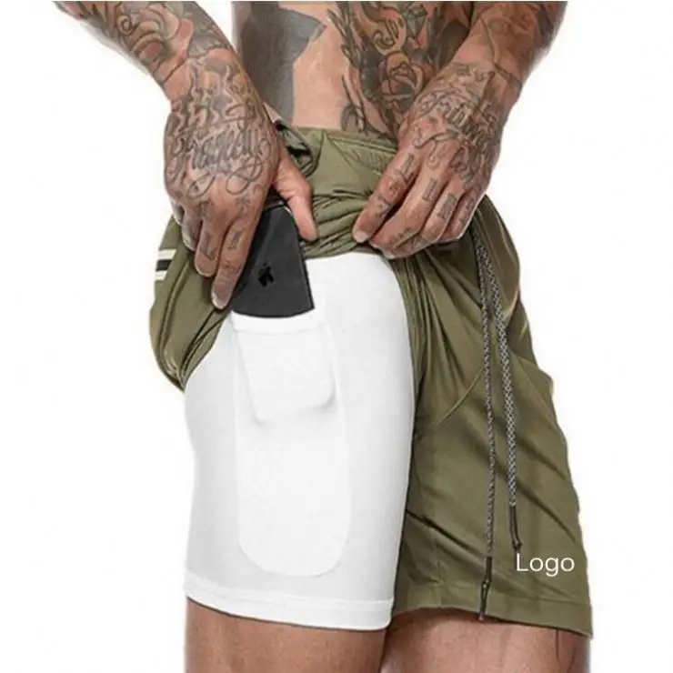 

Private Label Slim Fit Compression Shorts With Pocket,Gym Wear Shorts Men Running Shorts For Men