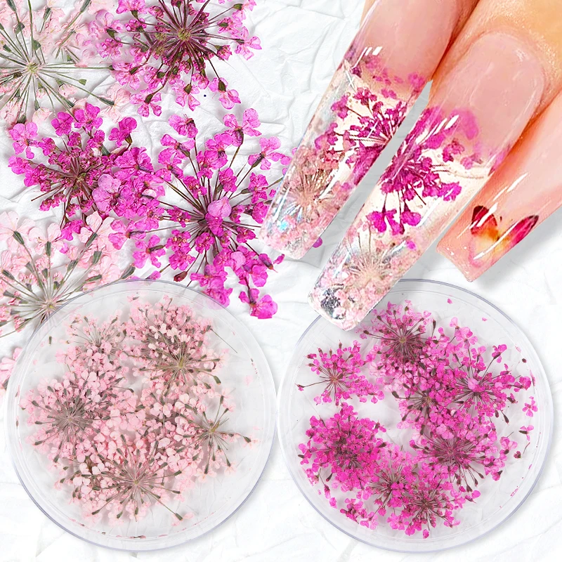 

Dried Flower Jewelry Set For Nail Art Decorations Colorful Dry Floral DIY Summer Manicure Design Epoxy Resin Craft Supplies, Dry flowers for nail art