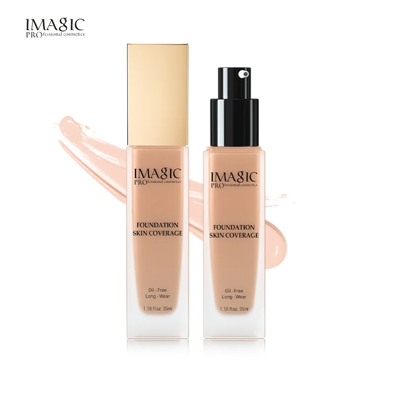 

IMAGIC beauty makeup liquid foundation waterproof sunscreen skin coverage foundation, 6 colors to optional