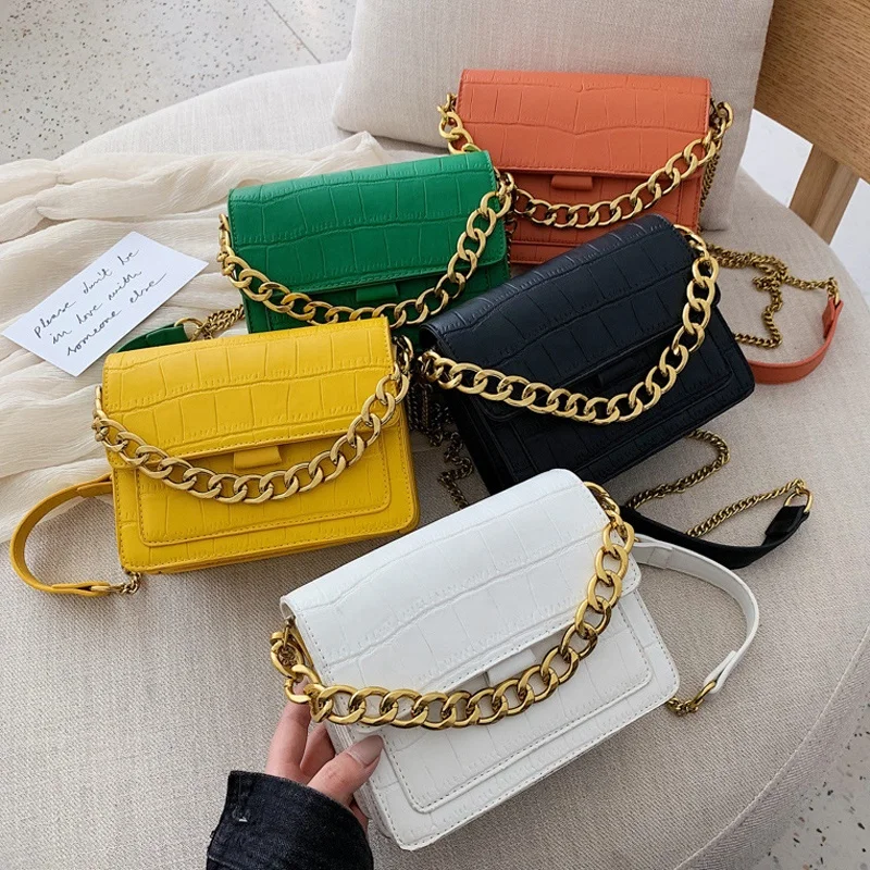 

2021 Hot Selling Handbags For Women Hand Bags Fashion Designer Pu Leather Chain Handbag Shoulder Ladies Crossbody Bag, White,black,orange,yellow,green or customized color