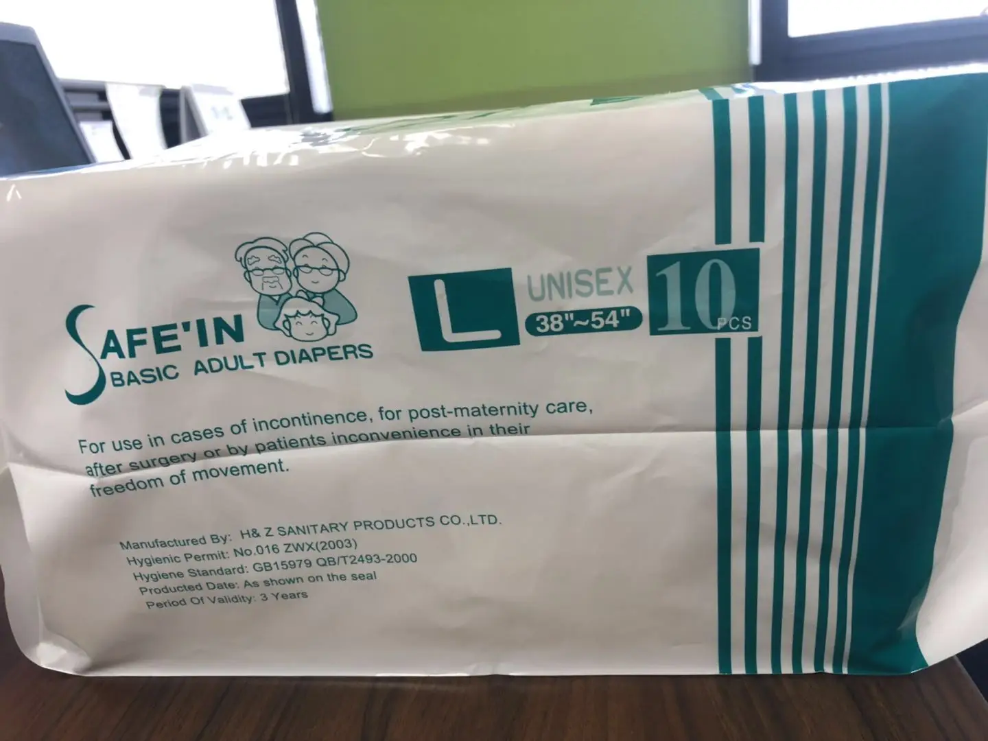 High Quality Fitted Medicare Adult Diaper Wetness Indicator Brand