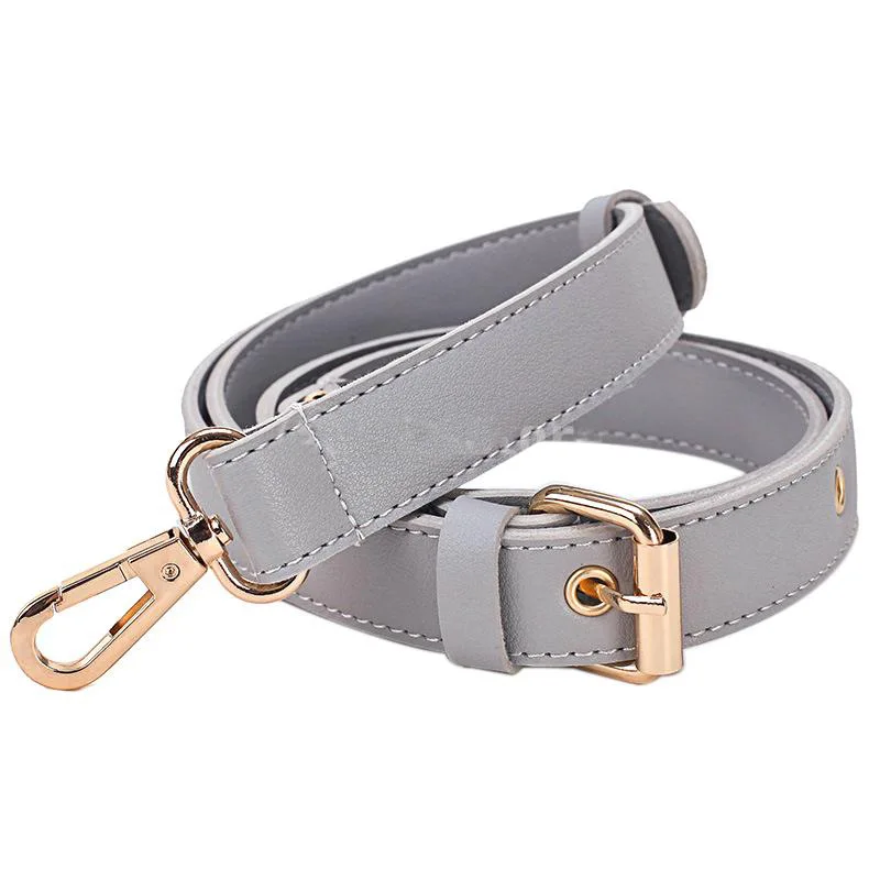

2021 New 1 piece Fashion 95-120cm length leather 2.5cm wide Crossbody shoulder Bag Strap belt DIY Hanger handles with hook