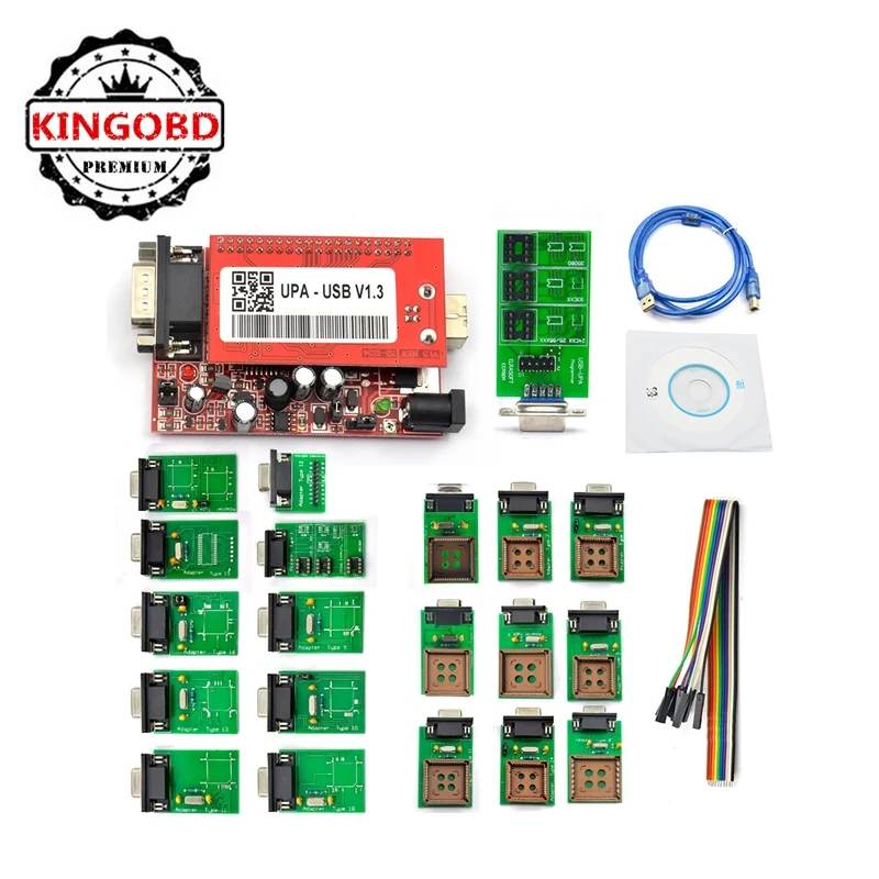 

New UPA USB Programmer V1.3 with Full Adaptors Software Version V1.3 UPA-USB Programmer UPA V1.3