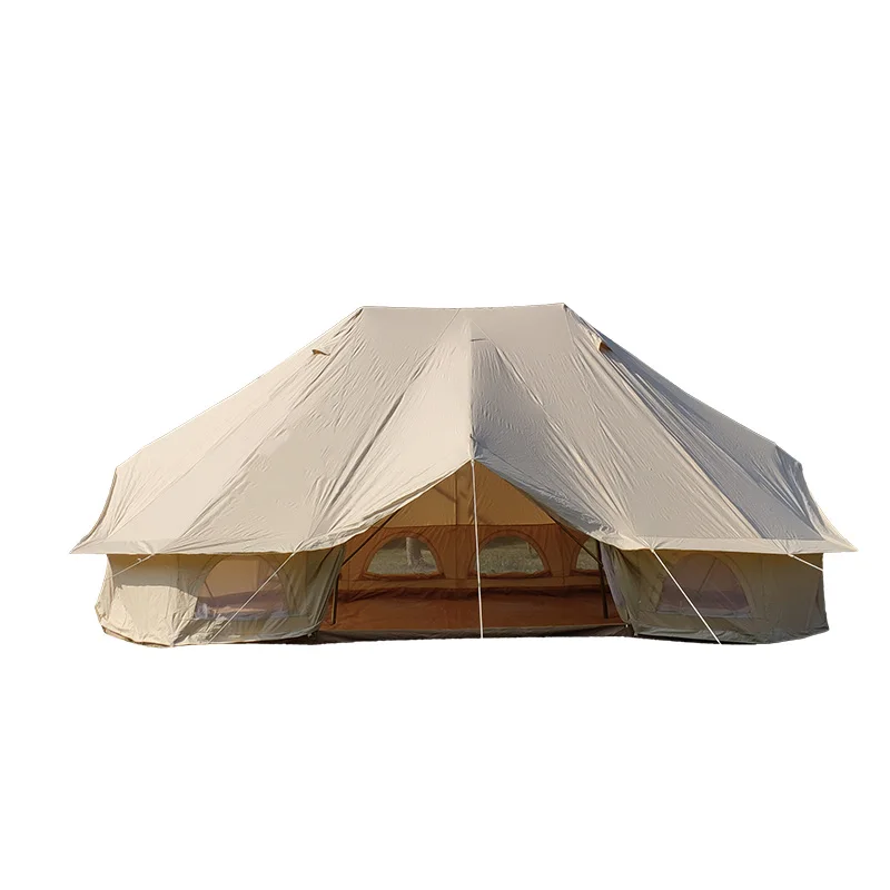 

Outdoor Waterproof Luxury Glamping Bell Tents Luxury 6 x 4m Emperor bell tent, Beige