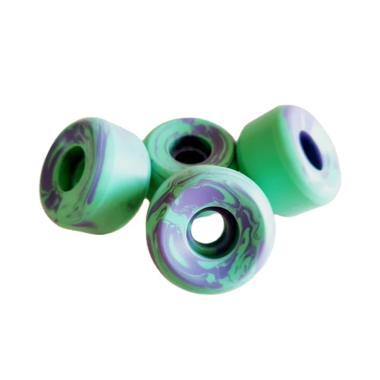 

Fast Delivery PU casting Conical Skateboard Wheels at 55D Hardness with Custom Artwork