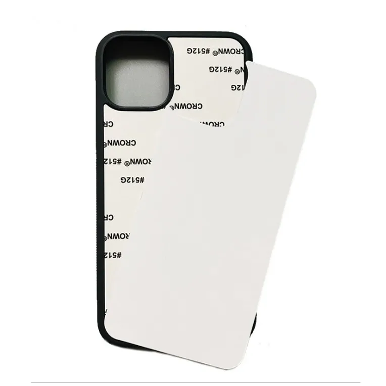 

Customized Sublimation 2D Blanks TPU PC Aluminum Insert Case For iPhone 12 Pro max, Multi