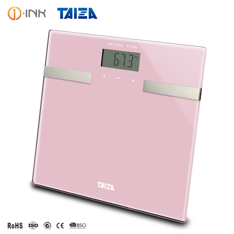 

Bathroom Scale 180Kg Personal Weighing Scales Health Digital Tempered Glass Weight Scale Battery OEM