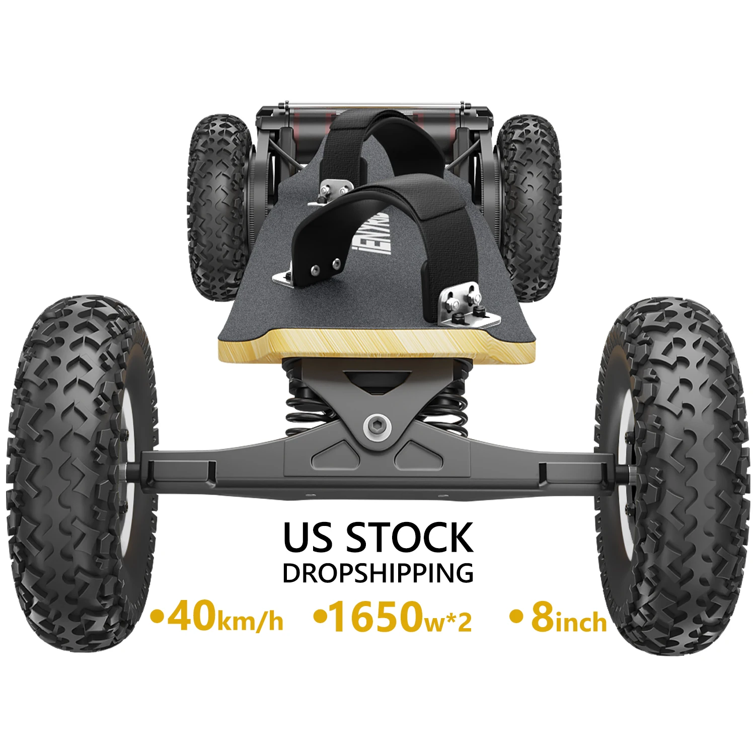 

New arrival Electric-Mountain Board Dual Motor Each 1650W*2 skateboard electric mountainboard Off Road with Remote Control