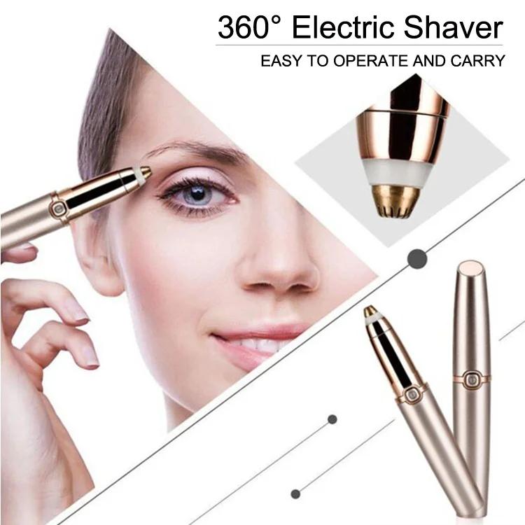 Electric Mini Face Eyebrow Razor Hair Remover Epilator Painless