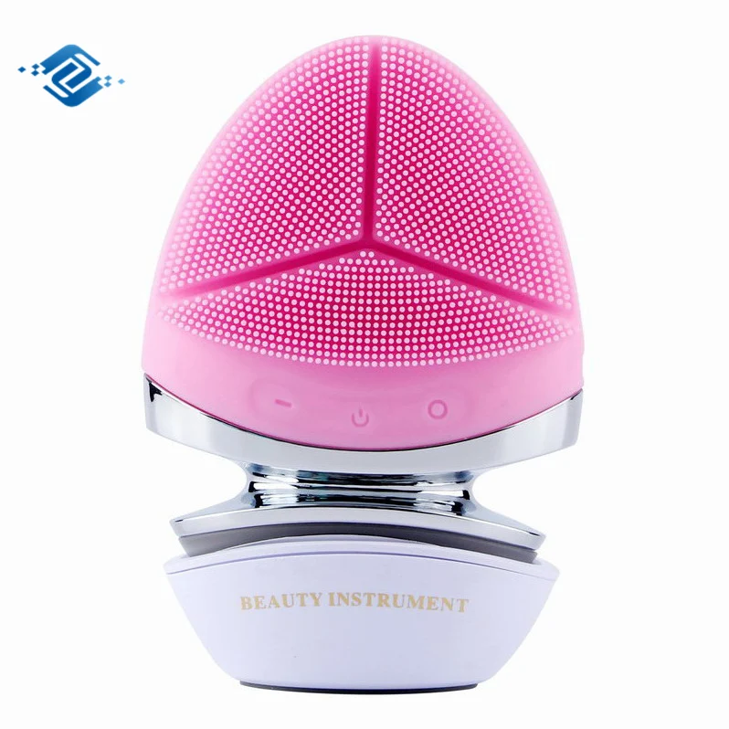 

Daily Facial System Cleansing Bruah Cleaner Sonic Face Cleaning Silicone Skin Care Electric Rotating