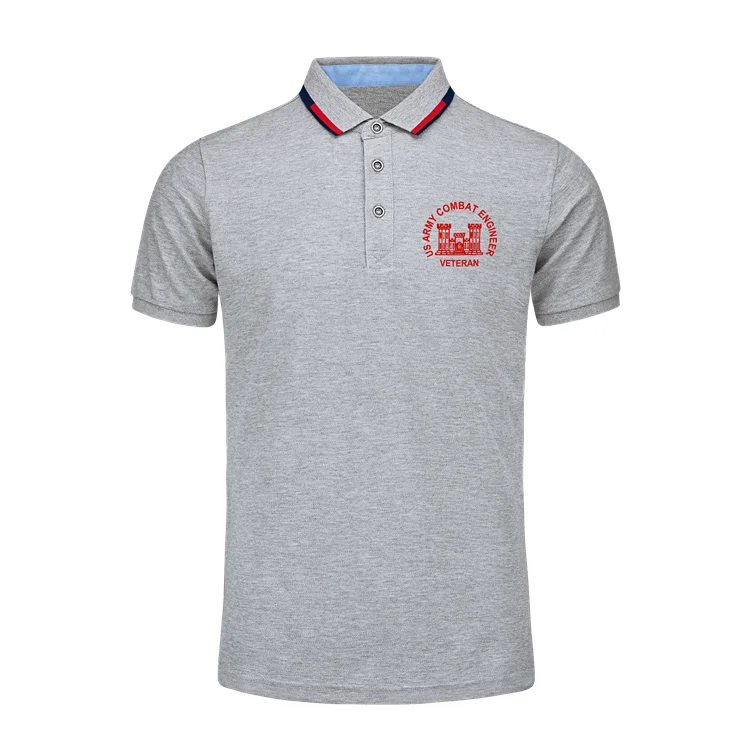 

Manufacturer high quality knit fabric customized printing embroidery red color men's polo shirts with embroideded logo, Customized color
