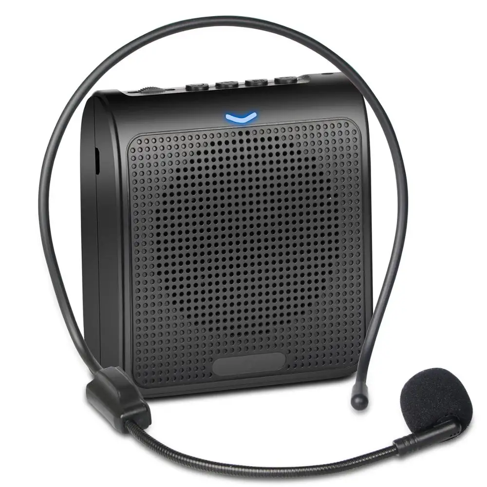 

Wireless mini portable speaker with headset microphone
