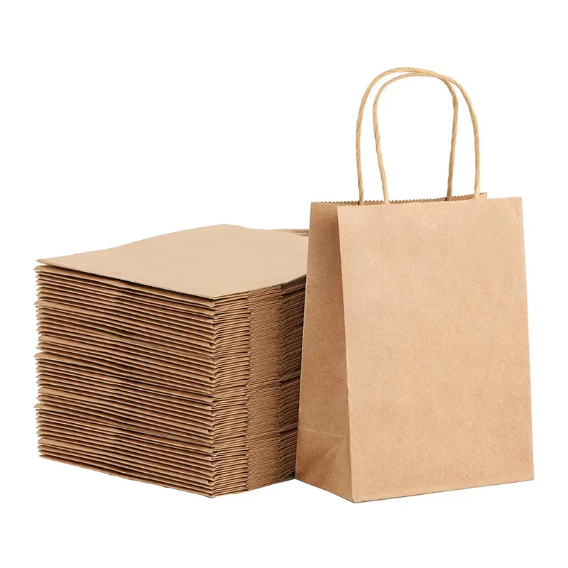 

Lipack OEM Customized Logo Printed Bag Kraft Paper Bags For Restaurant Food Take Out