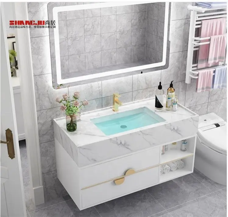 Best Quality Bathroom Countertop Multi Level Organizer Light White Vanity For Room Girls