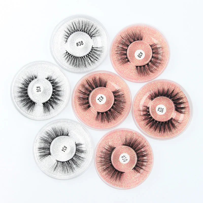 

Wholesale Bulk Fluffy Wispy Faux 3D Mink Lashes Soft Handmade False Eyelashes, Black