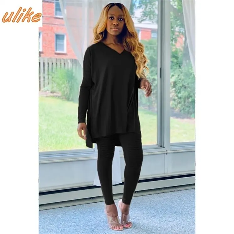 

Best Design Trendy Women Clothing Manufacturer Women 2 Piece Set Clothing Two Piece Sweat Suit Women Two Piece Set