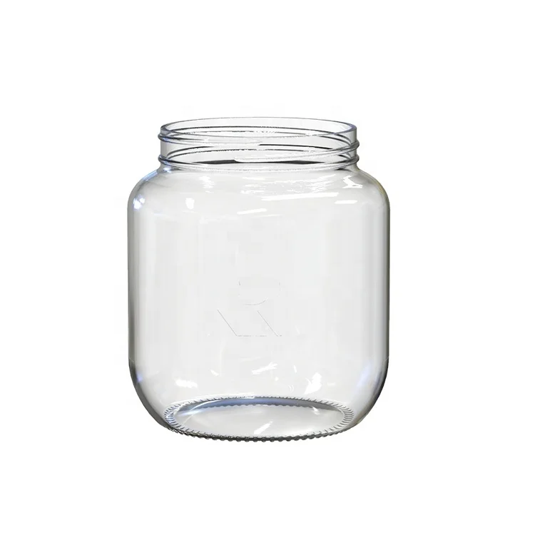

Use For Kitchen Dehydrated Fruit 64oz Wide Mouth Jar Large Mason Jar 1/2 Gallon Storage Glass Jar With Metal Lid