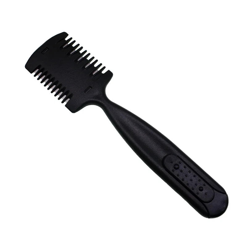 

Women mini portable Haircuts device Hairdressing Dual purpose hair comb Thin hair practical black plastic handle hair trimmer