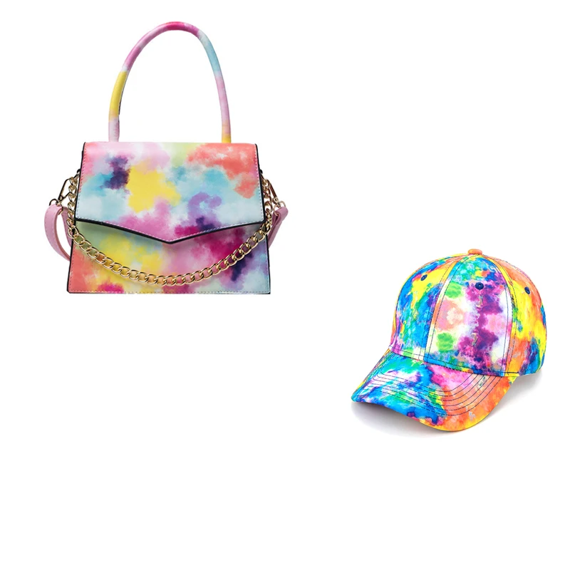 

2021 hot selling fashion colorful women handbags ladies purses shoulder crossbody hat and purse sets, 9colors