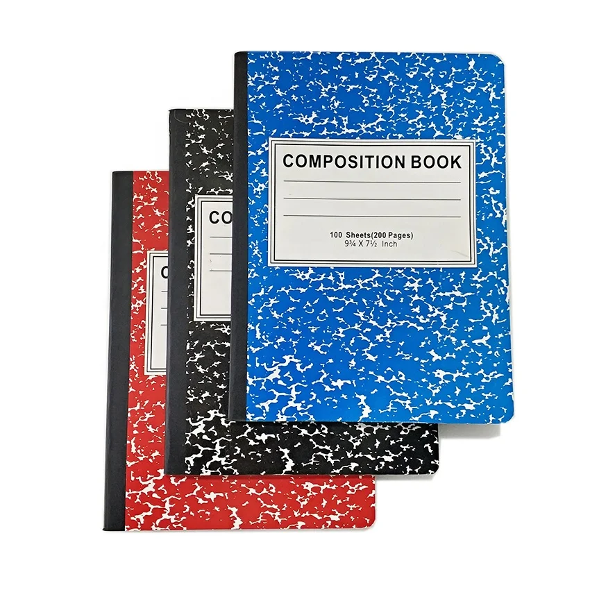 
72 / 100 sheets school notebook ordinary marble design composition books 