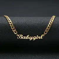 

Personalized Name Necklace ,Silver Or Gold,Custom Nameplate Necklace Charm Gift