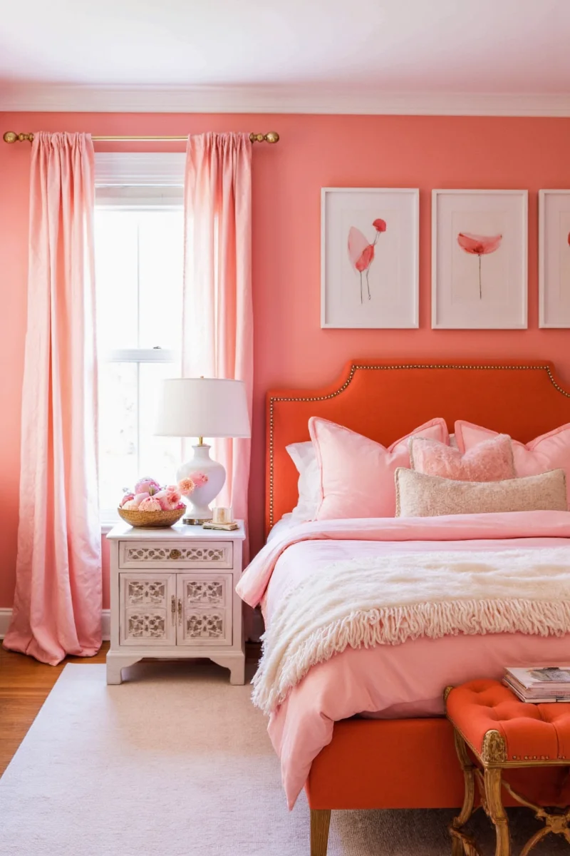 coral crush 10 family friendly coral color bedroom ideas that bring warmth whimsy to your space