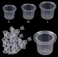 

100pcs/bag Plastic White PMU Tattoo Ink Cup