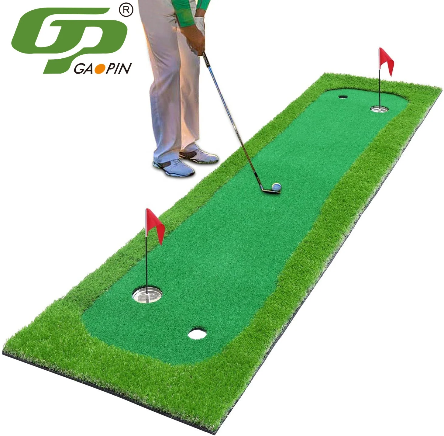 

Custom Size Golf Simulator Putting Green Mat Artificial Putting Green Grass Portable Golf Putting Green