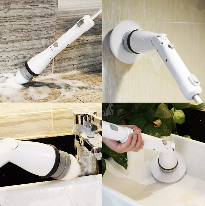 

2020 New Power Cleaning Scrubber Wireless Electric Cordless Rechargeable Cleaning Brush, Customized