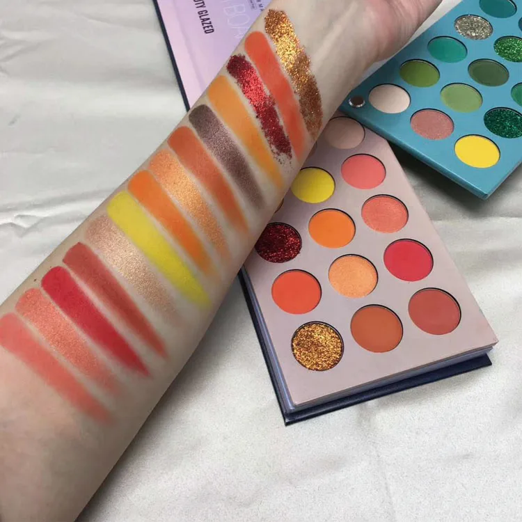 

High Pigment Private Label Custom Logo Glitter waterproof Eyeshadow Palette