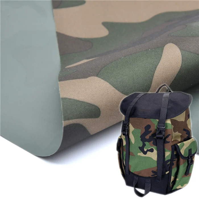 
blue camouflage fabric waterproof pvc 600d material 