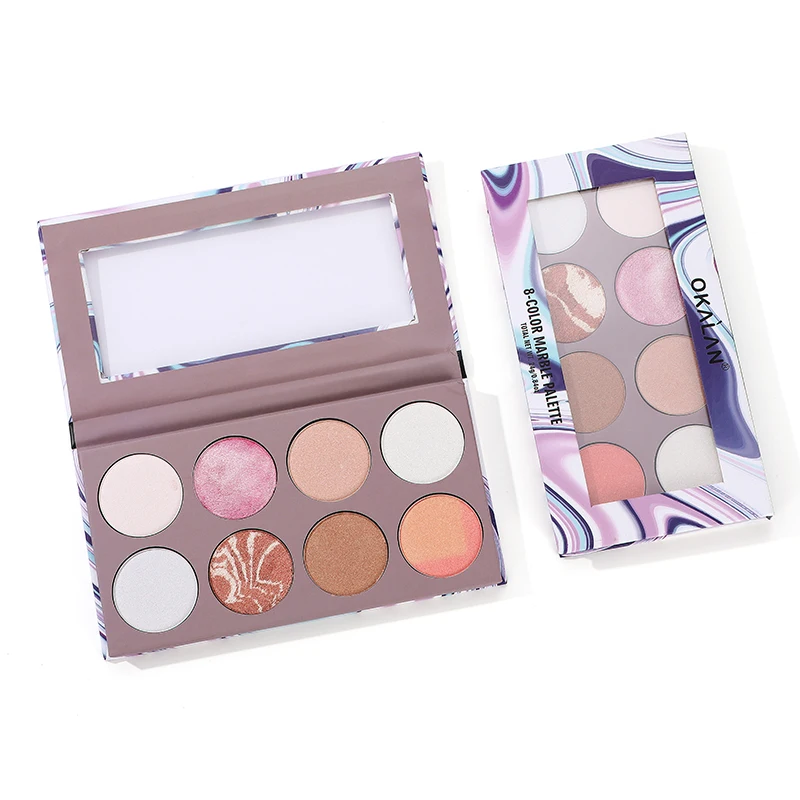 

Low MOQ High Pigment glitter eye shadow palette private label custom eye shadow pallet