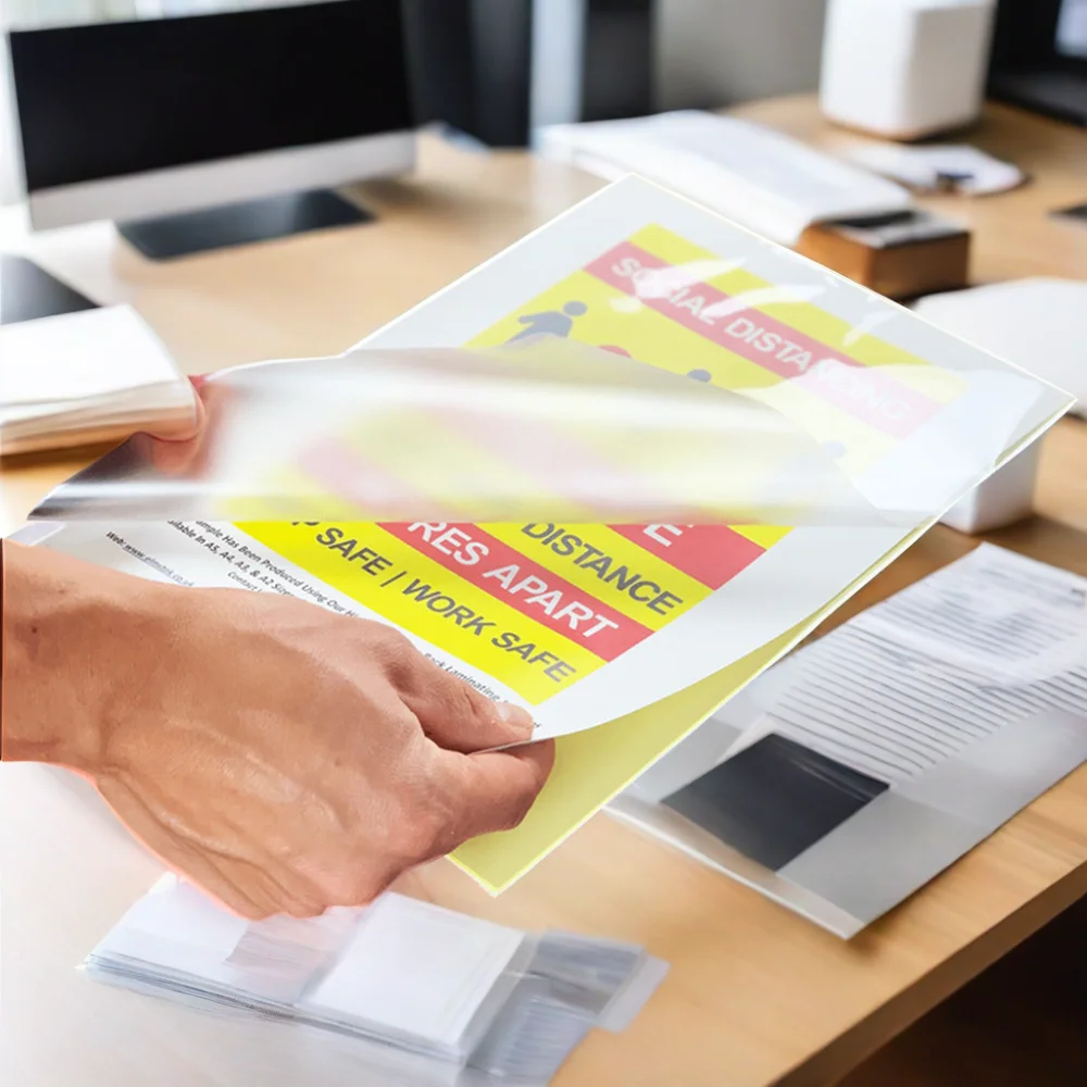 250 Micron ID Card Matte Laminating Film Laminating Pouches A4 Rigid Laminating Sheets A4