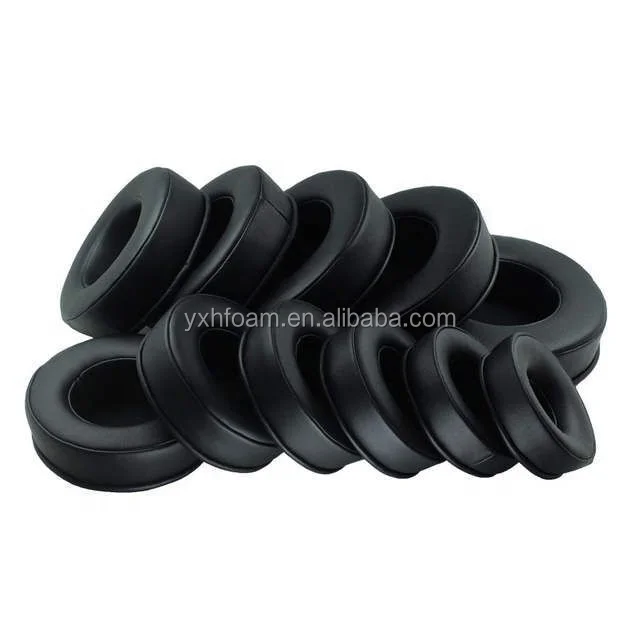

Free Shipping 80MM Replacement Foam Ear Pads Cushions Thicker Round Ear Pad for Sony AKG and Sennheiser headphones, Black