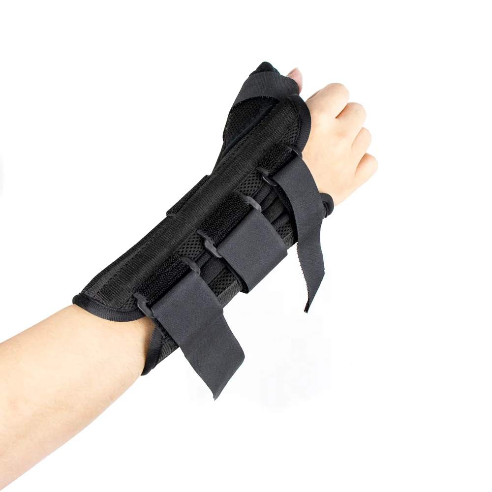 

Medical orthopedic black wrist support brace wrist splint with thumb