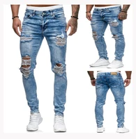 

wholesale promotion low price factory skinny denim biker jeans