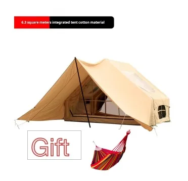 Hot Sale 420d Oxford Inflatable Tent 2-4 Person Waterproof Camping Glamping Low Price 2 Bedroom Air Inflatable Tent