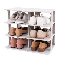 

Haixin factory Direct sales Shoe cabinet partition layered frame free punching shoe holder put shoes simple shoe rack
