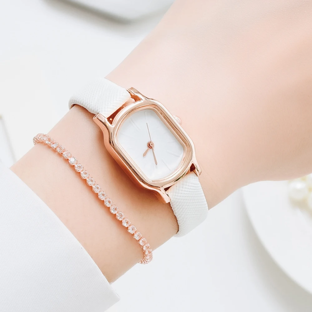 

2021 NEW Watch Women Fashion Casual Leather Belt Watches Simple Ladies' Small Dial Quartz Clock Dress Wristwatches Reloj mujer, Multi colors