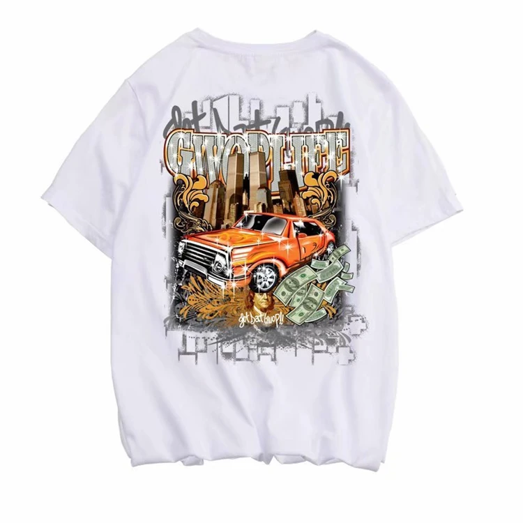 

2021 new men fashion shirt 100% Cotton t shirt men custom Plain Short Sleeve Printed t shirt men casual