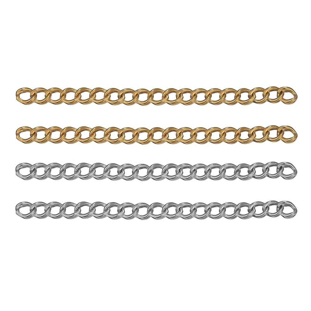 

Color-Preserving Vacuum-Plated Stainless Steel Extension Chains for Jewelry Making Necklace Bracelet Supply Accessories