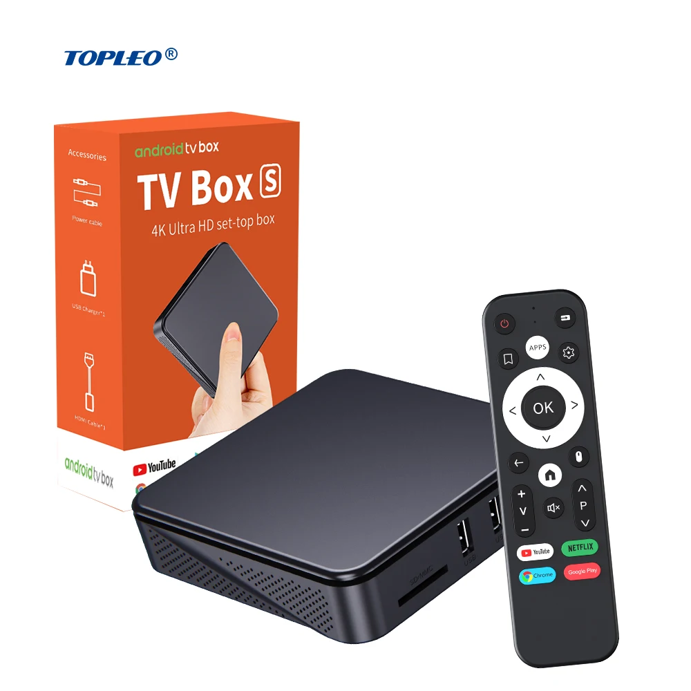 

Topleo I96 King Android Tv Box 2.4g 5g Wifi 4k streaming frete gratis hd18 black tv box android