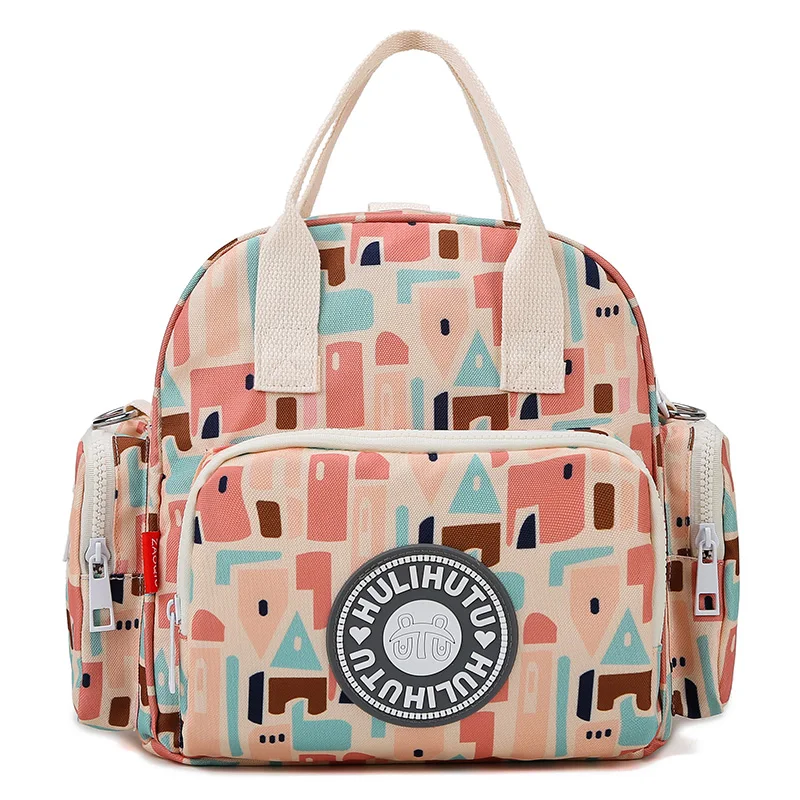 

Waterproof Printed Oxford Baby Nappy Bag Nursing Maternity Bag bolsa maternidade 3 Colors, Gray pink