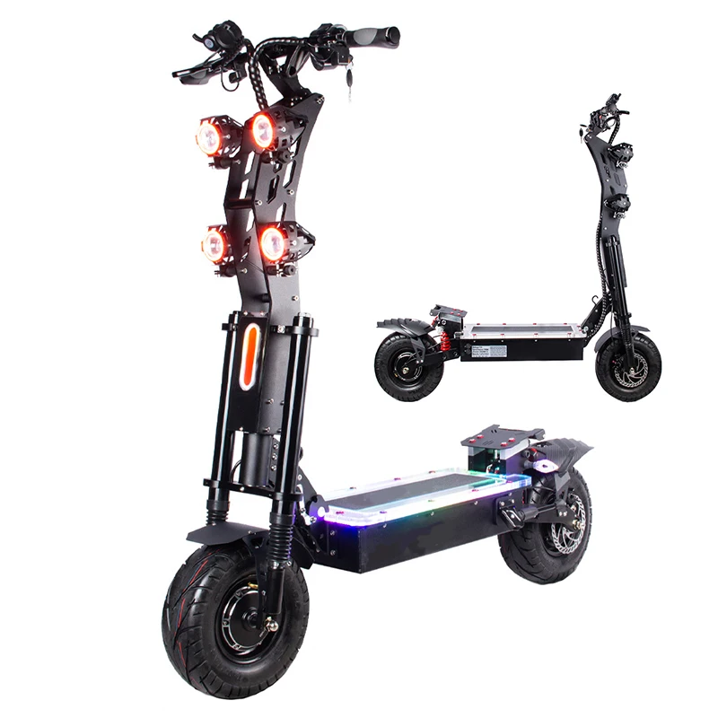 

wholesale 8000w 6000w 60v 72v 50ah dual motor foldable off road 72v electric scooter with two wheels
