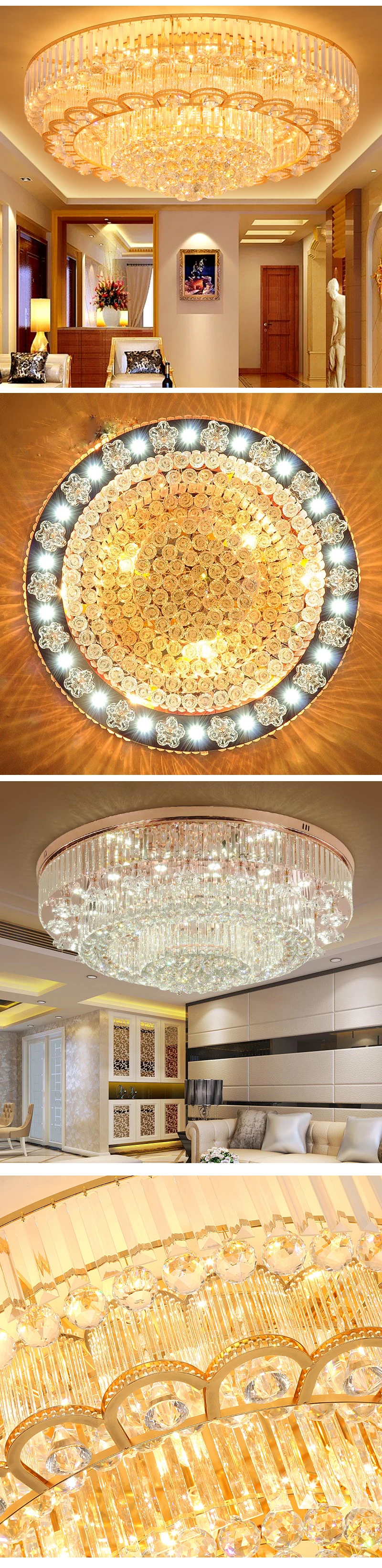 Best Sale Acrylic Crystal Ceiling Led POP Ceiling Lights 300mm For Hotel House Hallway G618