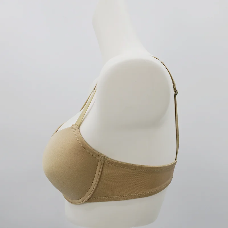 
Wholesale T-shirt Shiny Polyamide Elastane Summer Comfort wire Push Up Bra 
