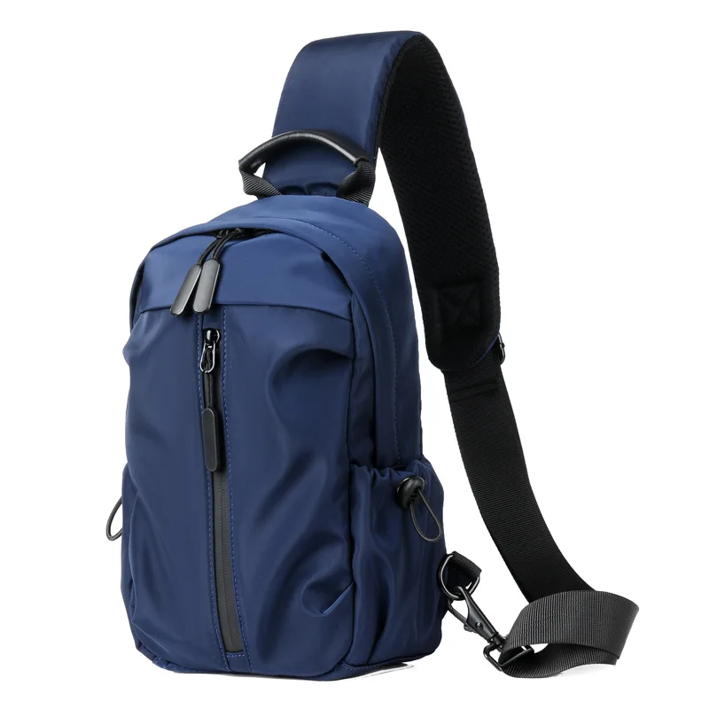

Wholesale Men's Multi-function Shoulder Bag Small Sling Messenger Bags with USB Charging Port HF-116089, Black, blue and grey
