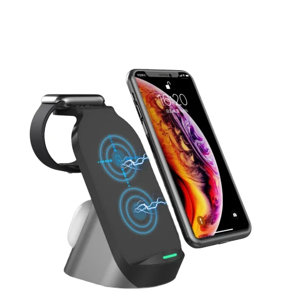 

2021 new arrival 3in 1 Wireless Charger, High Quality Fast Wireless charger Cargador inalambrico