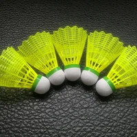 

LEIPAI Cheap Durable High Quality Nylon Badminton Shuttlecock with Fiber Board+Shattered Cork wood head