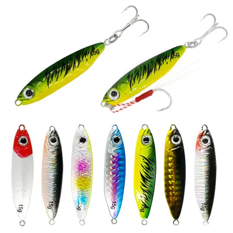 

WEIHE 10/15/20/30g Lead Jig Fishing Lure Exquisite Lead Alloy Metal Jigging Fishing Lure